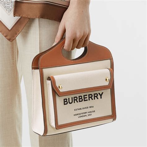 burberry pocket bag medium|burberry mini tote bag.